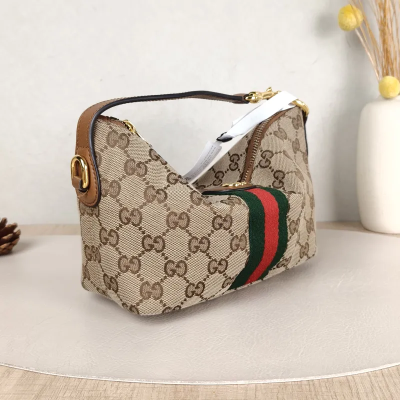GUCCI Top Handle Bag vanity Vanity Case Bag Monogram Canvas Mini 19 × 9 × 10 cm — cover view 2 of 6