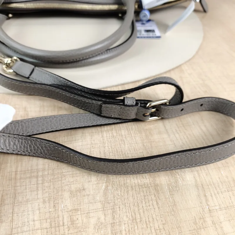 GUCCI Shoulder Bag Tote Bag Grey Calfskin One Size36 × 16 × 28 cm — detail view 12 of 12