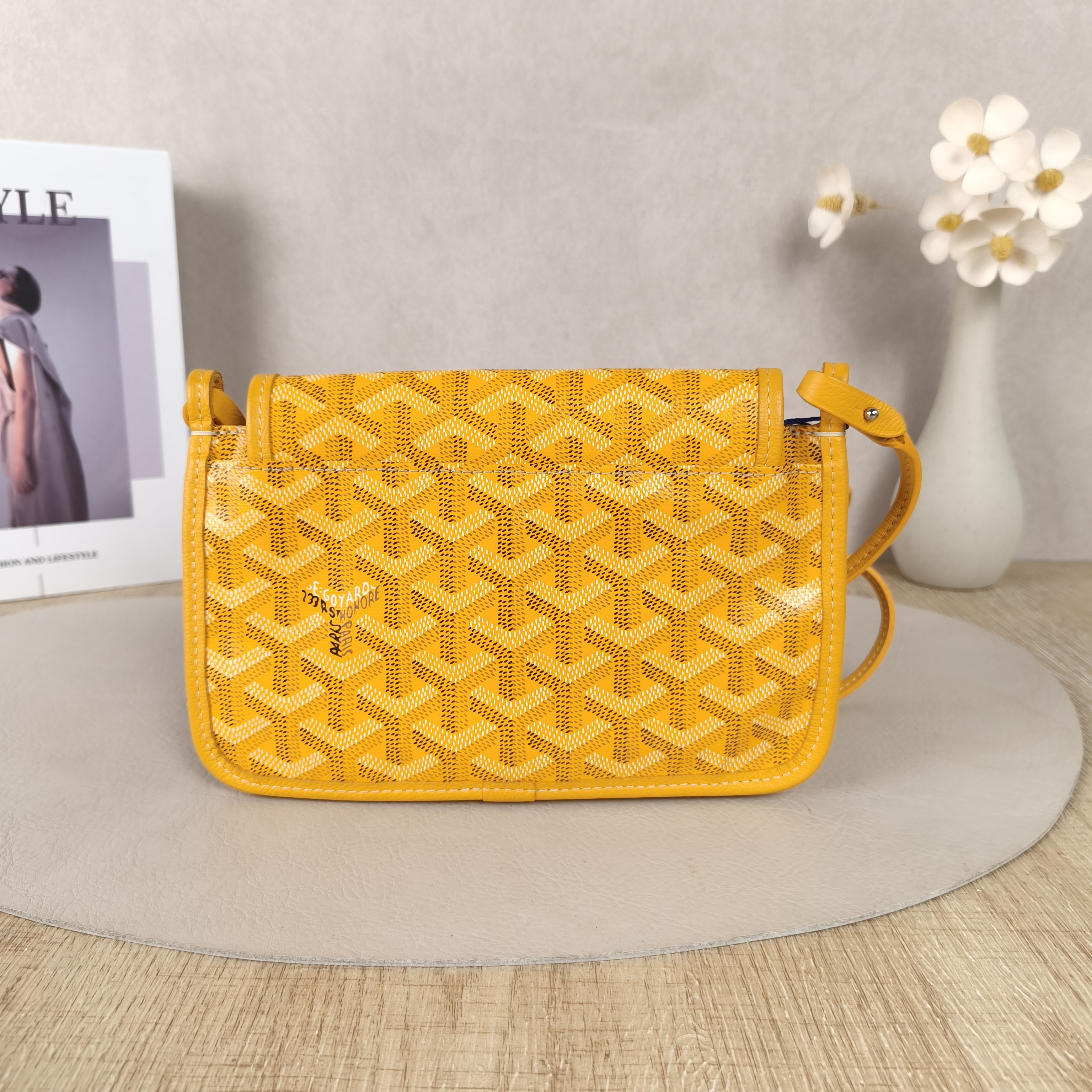 GOYARD Crossbody Bag PLUMET Yellow ine Canvasmini20.5 × 2.5 × 14 cm — cover view 12 of 15
