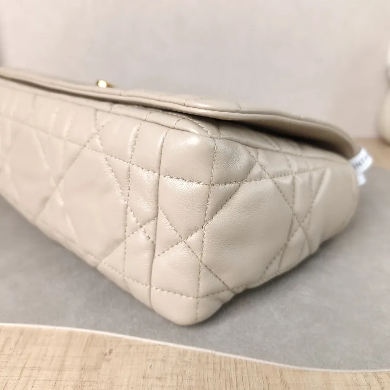 DIOR Crossbody Bag Caro Chain Bag Taupe Lambskin Medium 25.5 × 9 × 15.5 cm — detail view 11 of 13