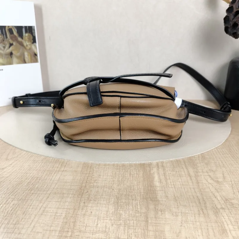 LOEWE Crossbody Bag Gate Brown Black Calfskin Medium25 × 11.5 × 19 cm — cover view 2 of 5
