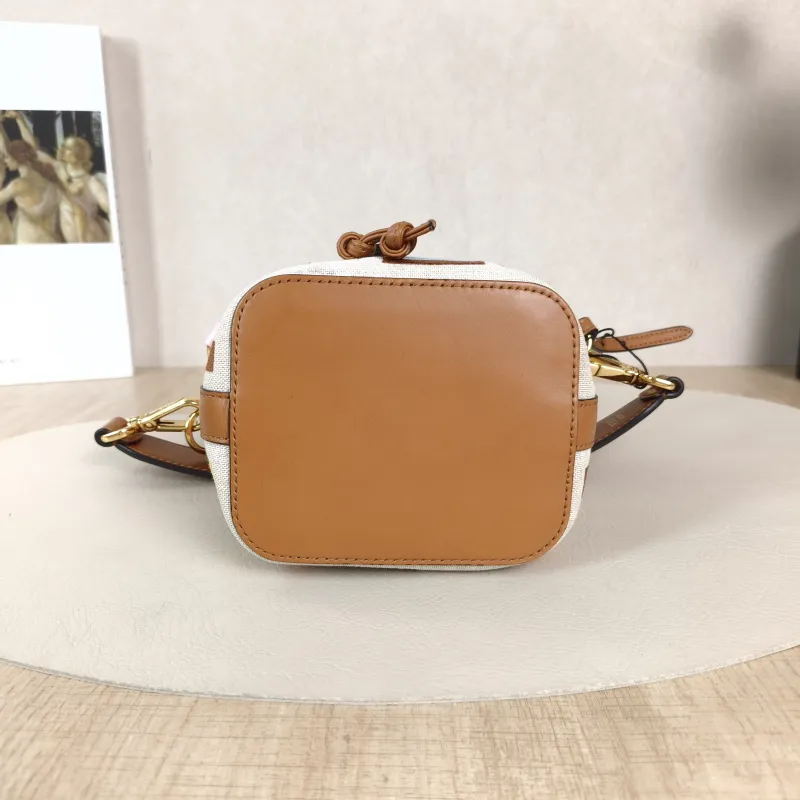 FENDI Crossbody Bag Mon Tresor Bucket Bag Brown Canvasmini12 × 10 × 18 cm — cover view 2 of 5