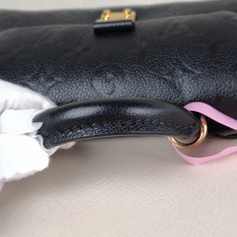 Louis Vuitton Crossbody Bag MADELEINE Black Monogram Empreinte Embossed Calfskin nano 21 × 6 × 12.5 cm — detail view 8 of 11
