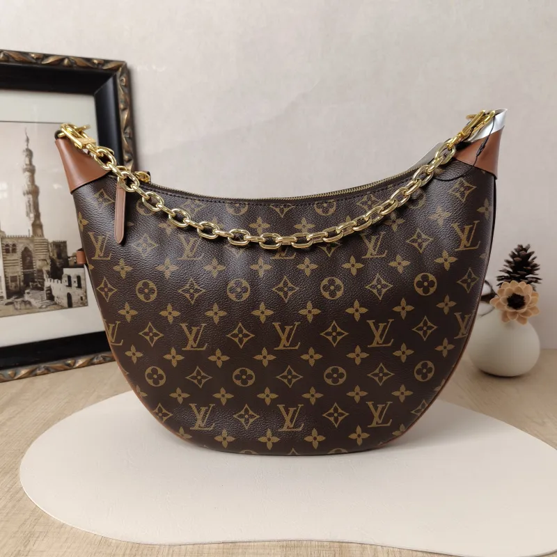Louis Vuitton Crossbody Bag Loop Hobo Monogram PVC One Size38 × 10 × 26 cm