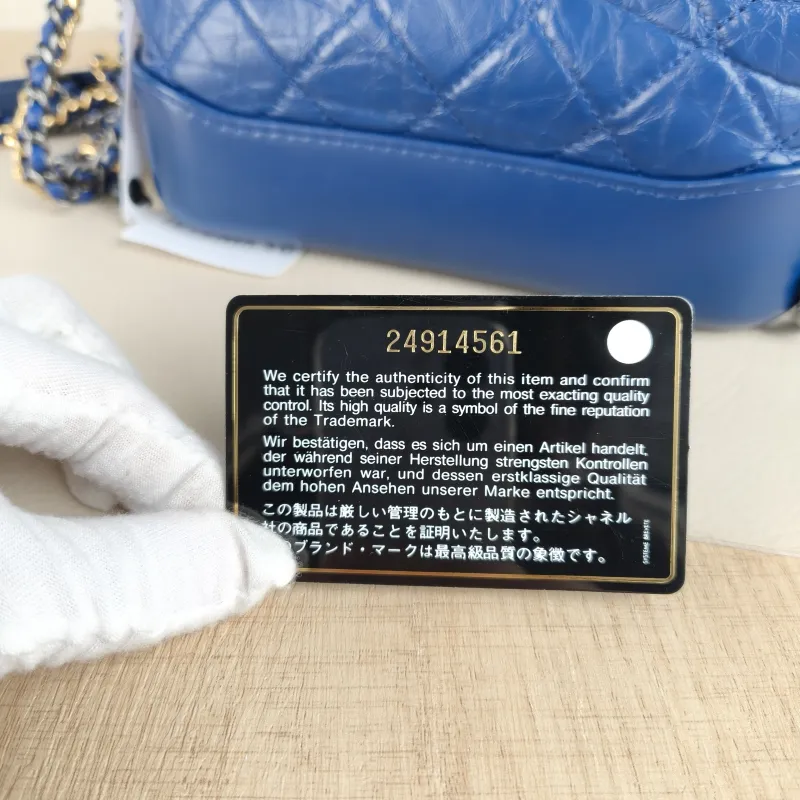 Chanel Crossbody Bag Gabrielle Gabrielle Bag Blue Calfskin Small20 × 8 × 15 cm — detail view 7 of 16