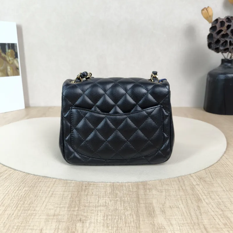 Chanel Crossbody Bag Classic Flap Mini CF Mini Black SL ambskinmini17 × 8 × 13.5 cm — cover view 3 of 5