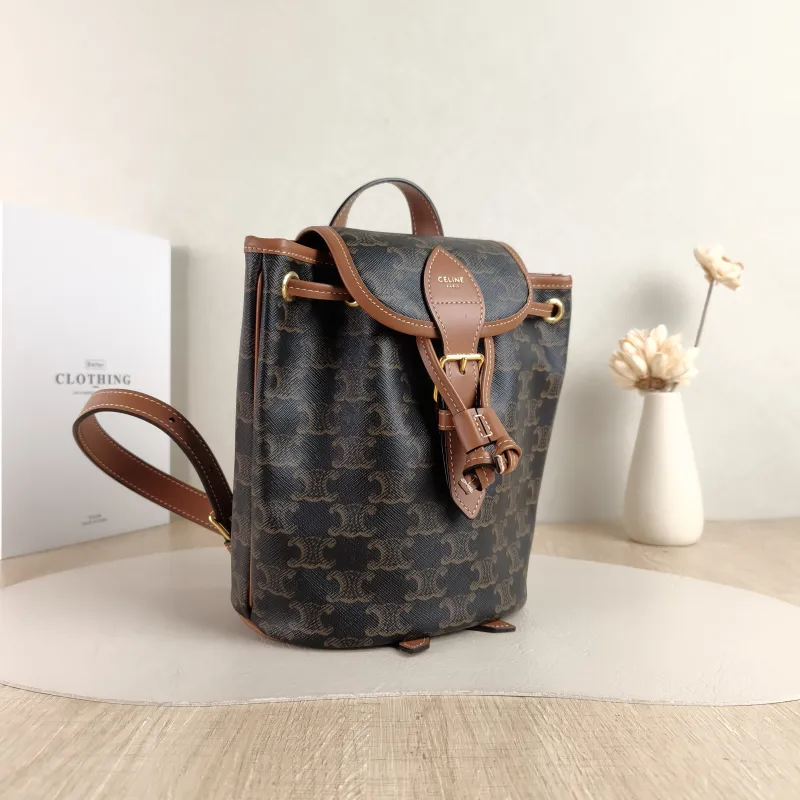 CELINE Backpack FOLCO Backpack Monogram PVC Mini 17 × 10 × 20 cm — cover view 3 of 5
