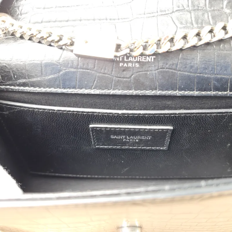 SAINT LAURENT Crossbody Bag KATE Edition Black Calfskin Small20 × 5 × 12.5 cm Conditioned — detail view 2 of 11