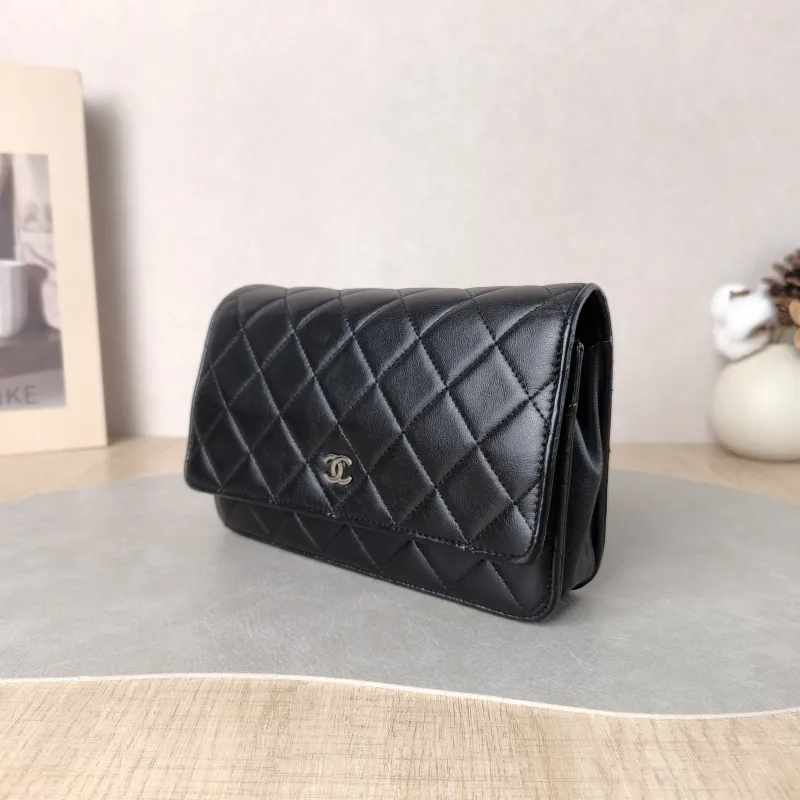 Chanel Crossbody Bag Classic Flap WOC CF WOCWOC Bag Black Lambskin Mini 19.2 × 3.5 × 12.3 cm 20 — cover view 2 of 5