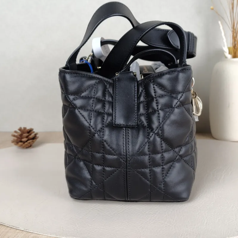 DIOR Top Handle Bag TOUJOURS Black Calfskin Small23 × 12 × 15.5 cm — detail view 5 of 11