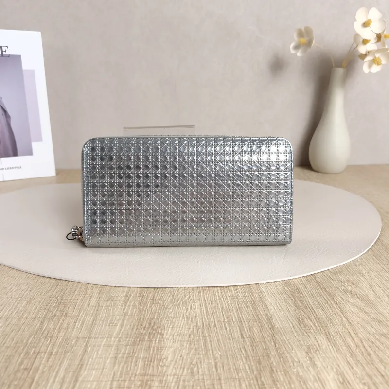 DIOR Wallet Edition Wallet Silver PVC 19.3 × 2.2 × 10 cm — cover view 9 of 10