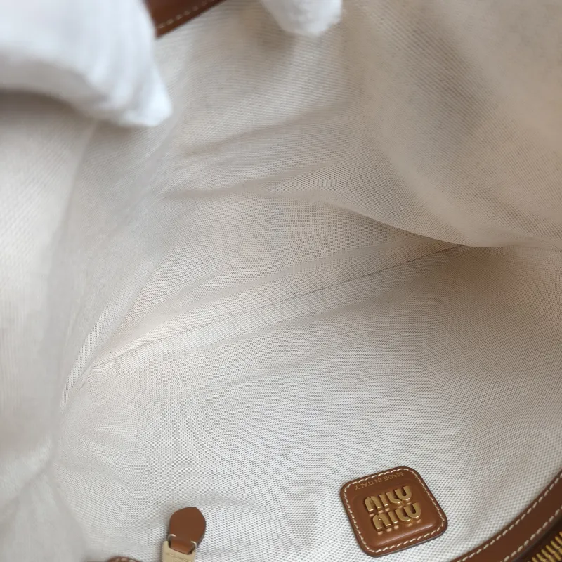 Miumiu Shoulder Bag IVY Tote Shopping Tote Canvas Medium 35*40 — detail view 3 of 12