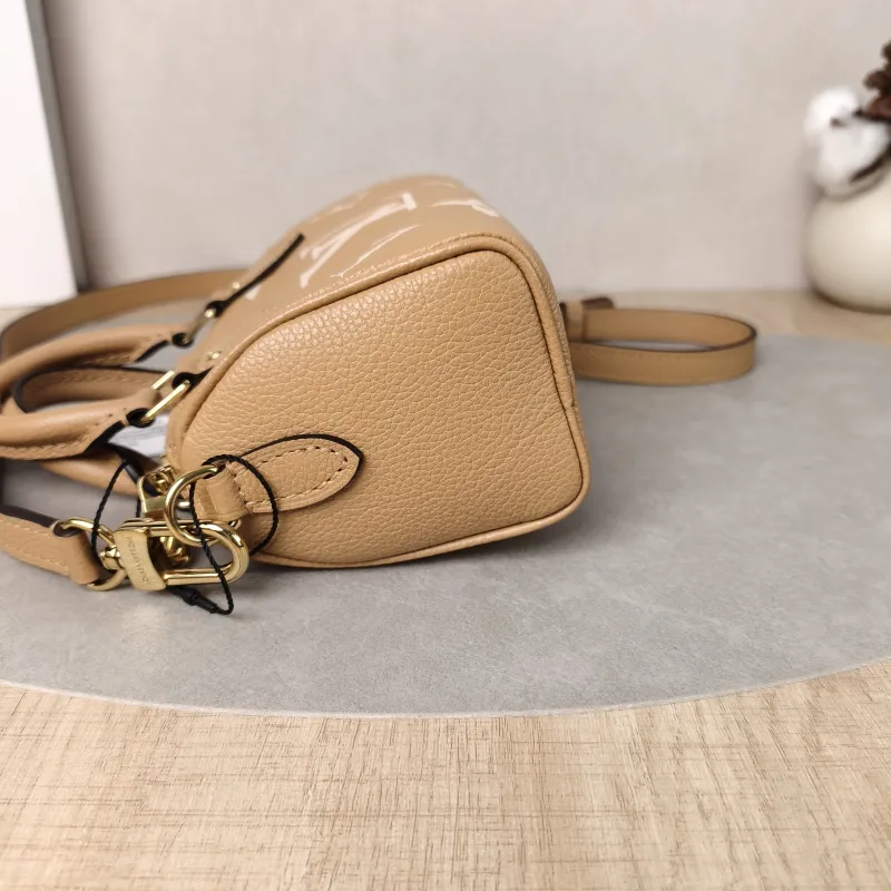 Louis Vuitton Crossbody Bag Speedy Nano · White Empreinte Embossed Calfskinnano16 × 7.5 × 10 cm — detail view 8 of 14