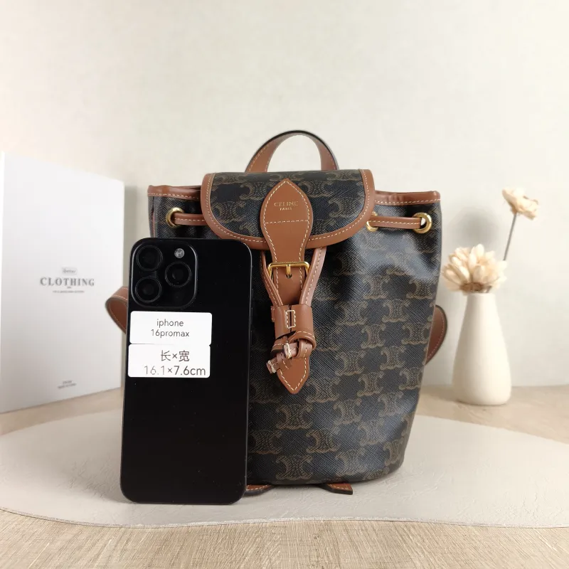 CELINE Backpack FOLCO Backpack Monogram PVC Mini 17 × 10 × 20 cm — cover view 4 of 5
