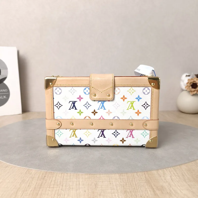 Louis Vuitton Crossbody Bag PETITE MALLE Box Multicolore PVC Mini 20 × 6 × 12.5 cm — cover view 5 of 5