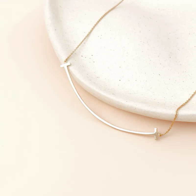 Tiffany&Co. Necklace T Collection Large Smile Necklace Yellow Gold Yellow Gold 18KY ellow Gold Large 45cm — cover view 10 of 11