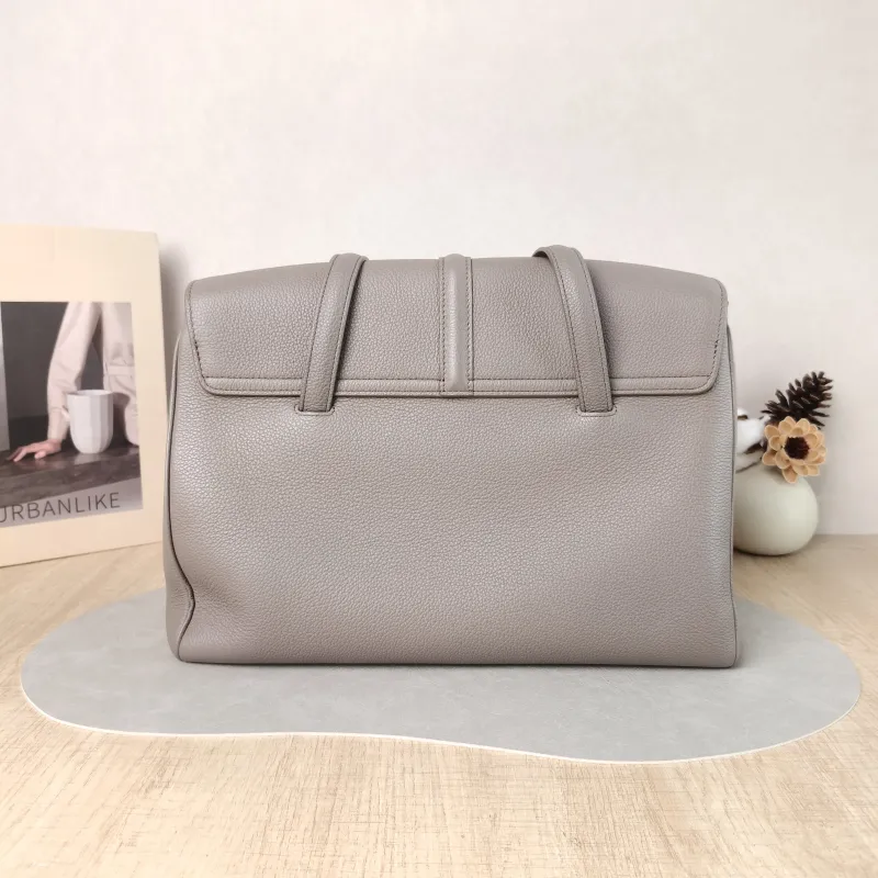 CELINE Shoulder Bag Soft 16Shoulder Bag Grey Calfskin Medium 32 × 15 × 24 cm — cover view 5 of 5