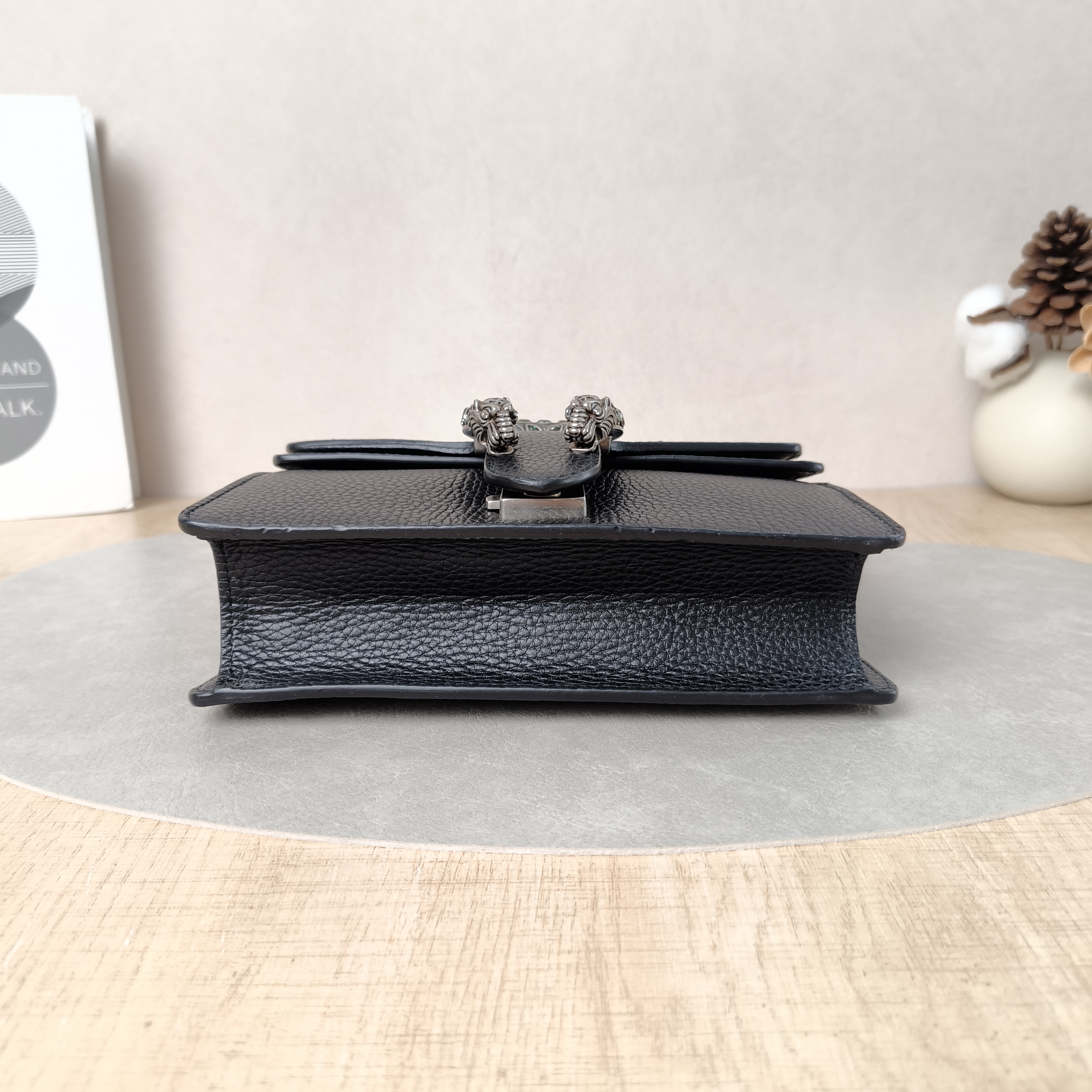 GUCCI Shoulder Bag Dionysus Black Calfskinmini20 × 5 × 15.5 cm — cover view 4 of 5