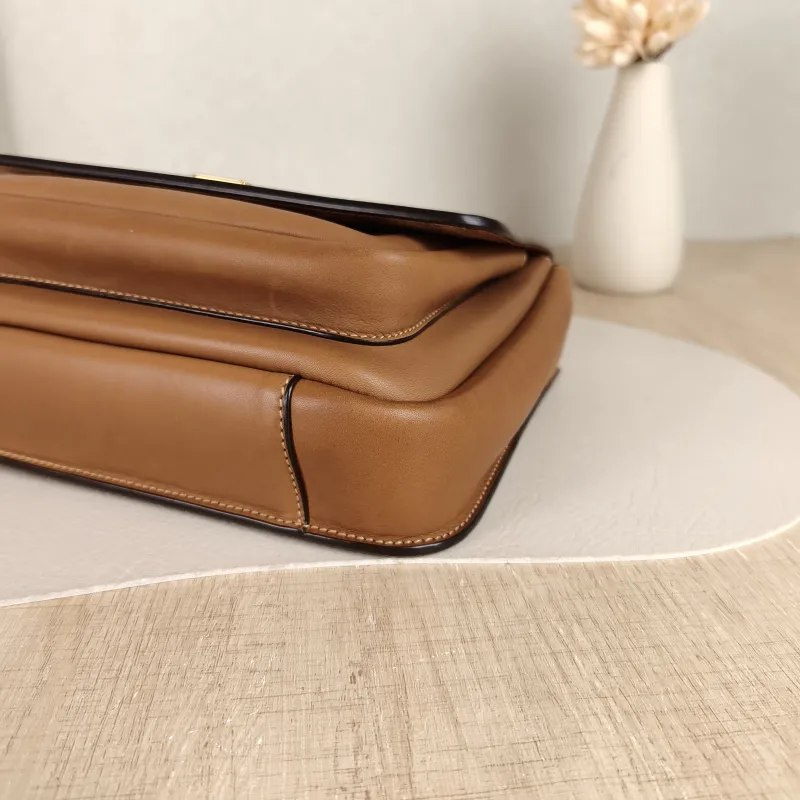 SAINT LAURENT Crossbody Bag Niki Besace Messenger Bag Caramel Calfskin Small 21.5 × 9.5 × 16 cm — detail view 12 of 12