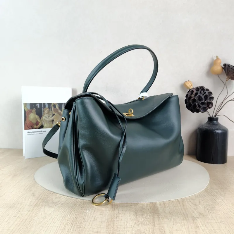 BALENCIAGA Crossbody Bag RODEO Green Calfskin Medium35 × 11 × 23.5 cm — cover view 3 of 5