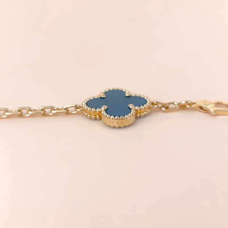 Van Cleef & Arpels Bracelet Alhambra Alhambra Collection Five-Motif Bracelet 18KY ellow Gold Vintage Small 19cm — cover view 7 of 10