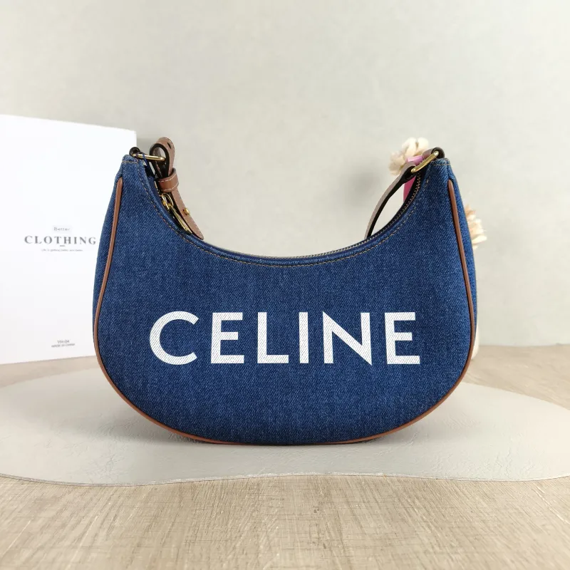 CELINE Shoulder Bag AVA Canvas 25 × 7 × 19 cm