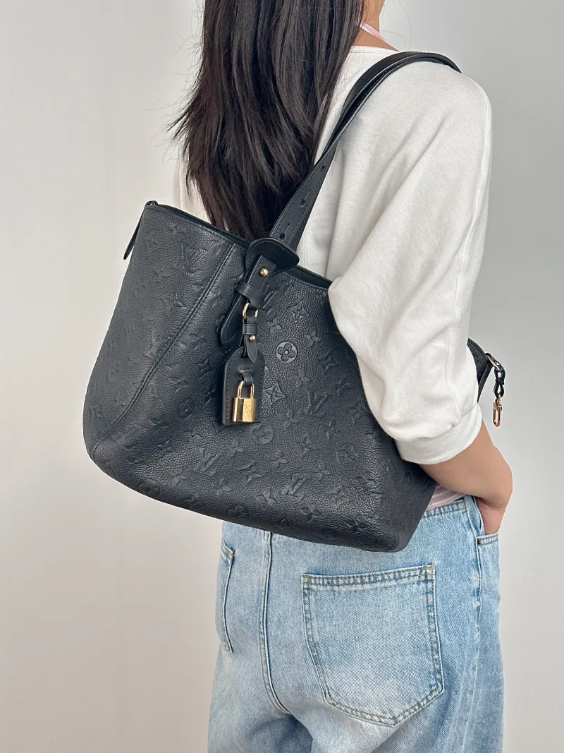 Louis Vuitton Shoulder Bag All In One Black Calfskin Small 40 × 15 × 22 cm — on-model view 2 of 2