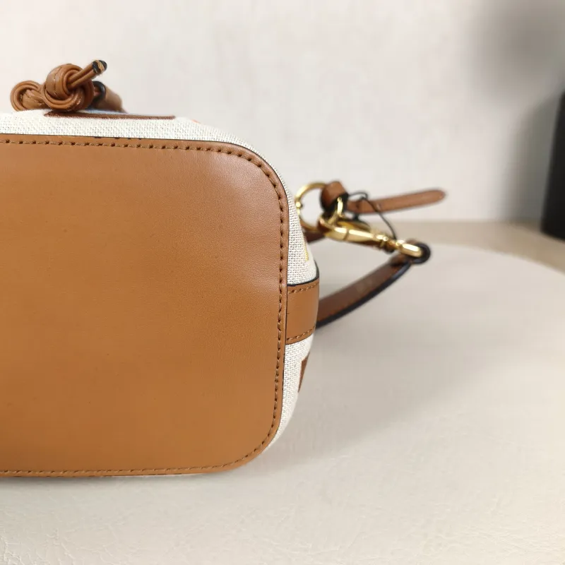 FENDI Crossbody Bag Mon Tresor Bucket Bag Brown Canvasmini12 × 10 × 18 cm — detail view 4 of 10