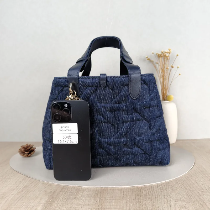DIOR Top Handle Bag TOUJOURS Navy Medium 28.5 × 17 × 21.5 cm — cover view 3 of 5