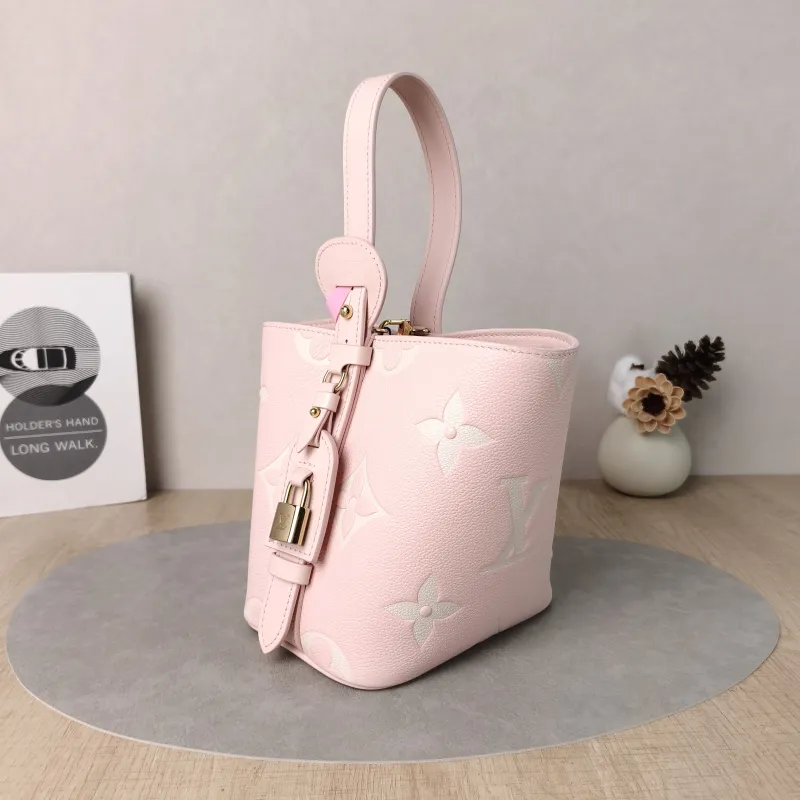Louis Vuitton Top Handle Bag ALL IN BB · White Empreinte Embossed Calfskin BB16 × 12 × 18 cm — cover view 5 of 6