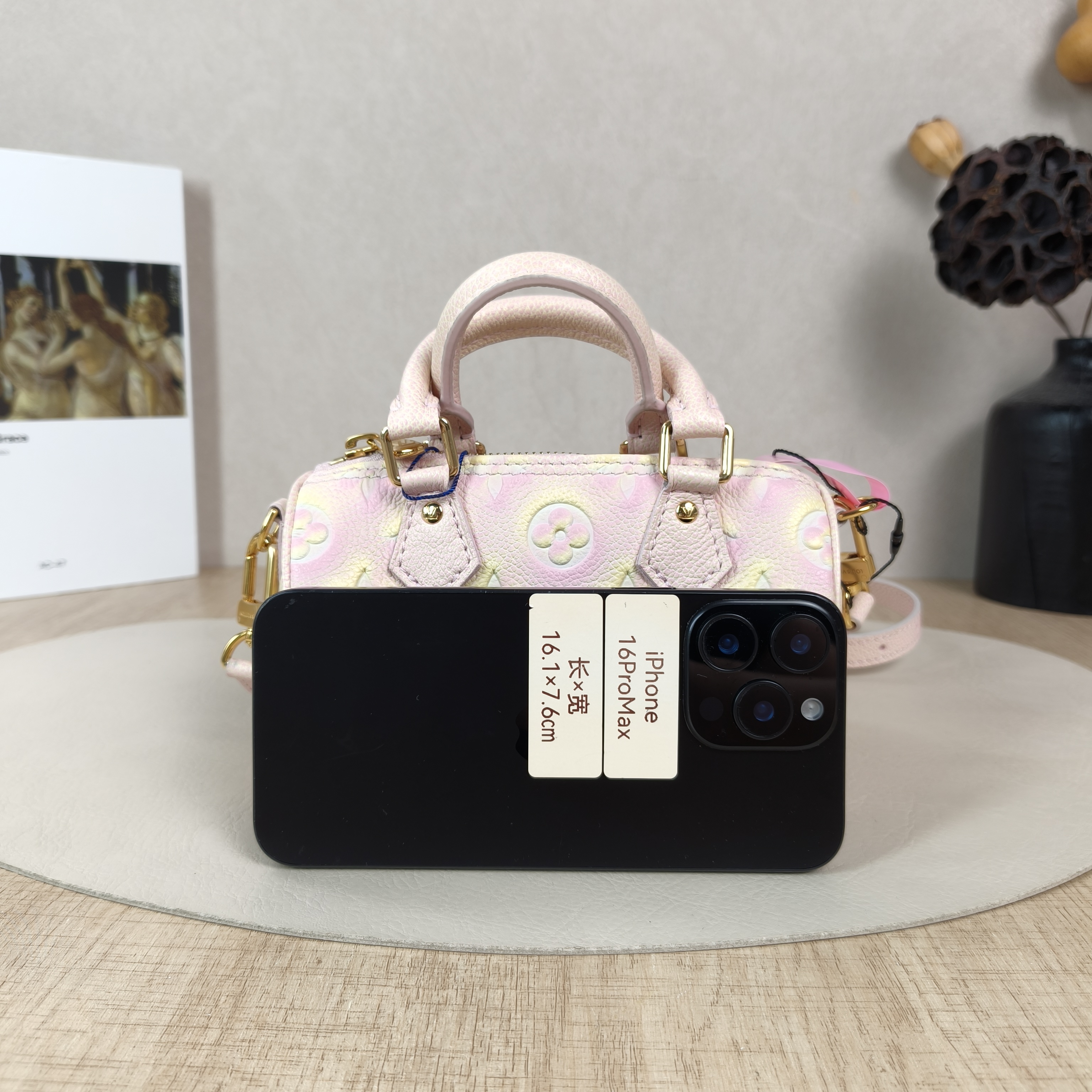 Louis Vuitton Crossbody Bag Speedy Nano Collection · Empreinte Embossed Calfskin Monogramnano16 × 7.5 × 10 cm — cover view 3 of 5