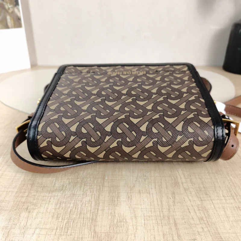 BURBERRY Shoulder Bag Shoulder Bag Brown Canvas One Size 19.5 × 7.5 × 16 cm — detail view 3 of 11