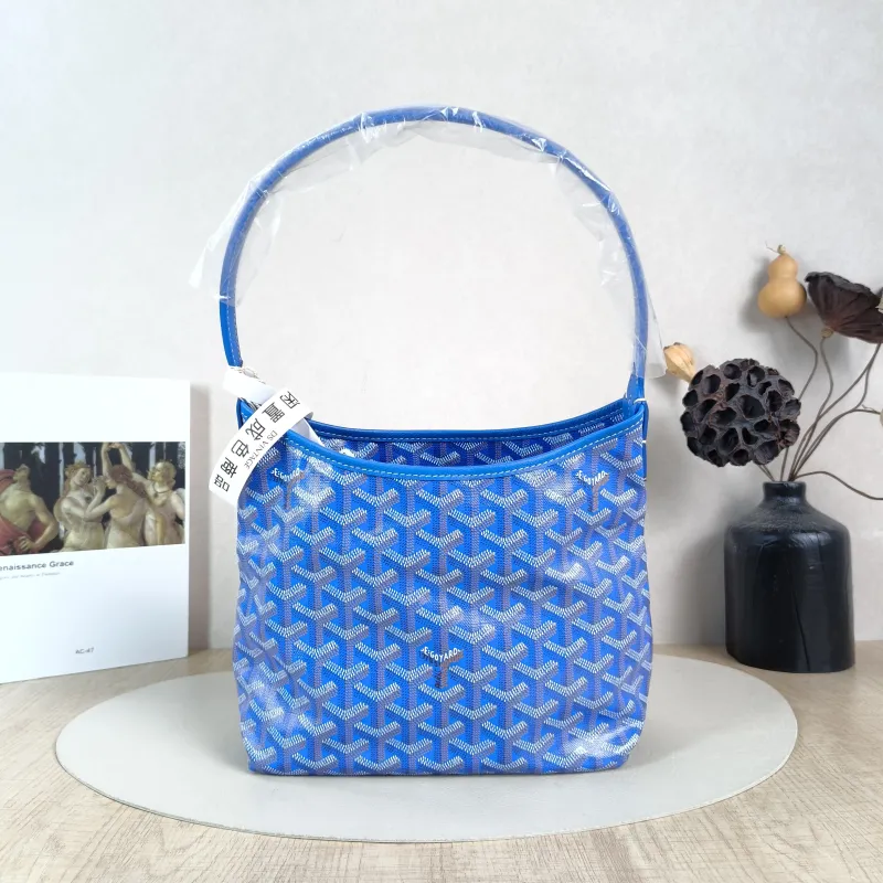 GOYARD Shoulder Bag Boheme Hobo​Blue PV Cmini29 × 11 × 18.5 cm