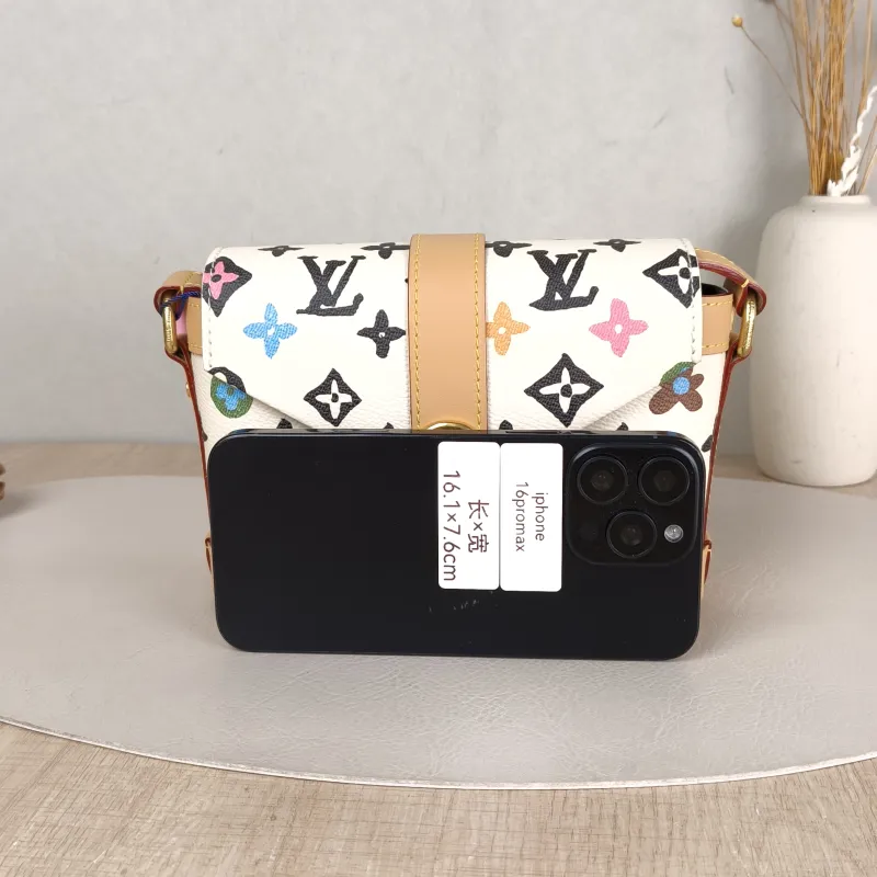 Louis Vuitton Crossbody Bag ENVELOPE Messenger Bag Box Tyler Yellow PVC Mini 19 × 7 × 12 cm — cover view 2 of 5