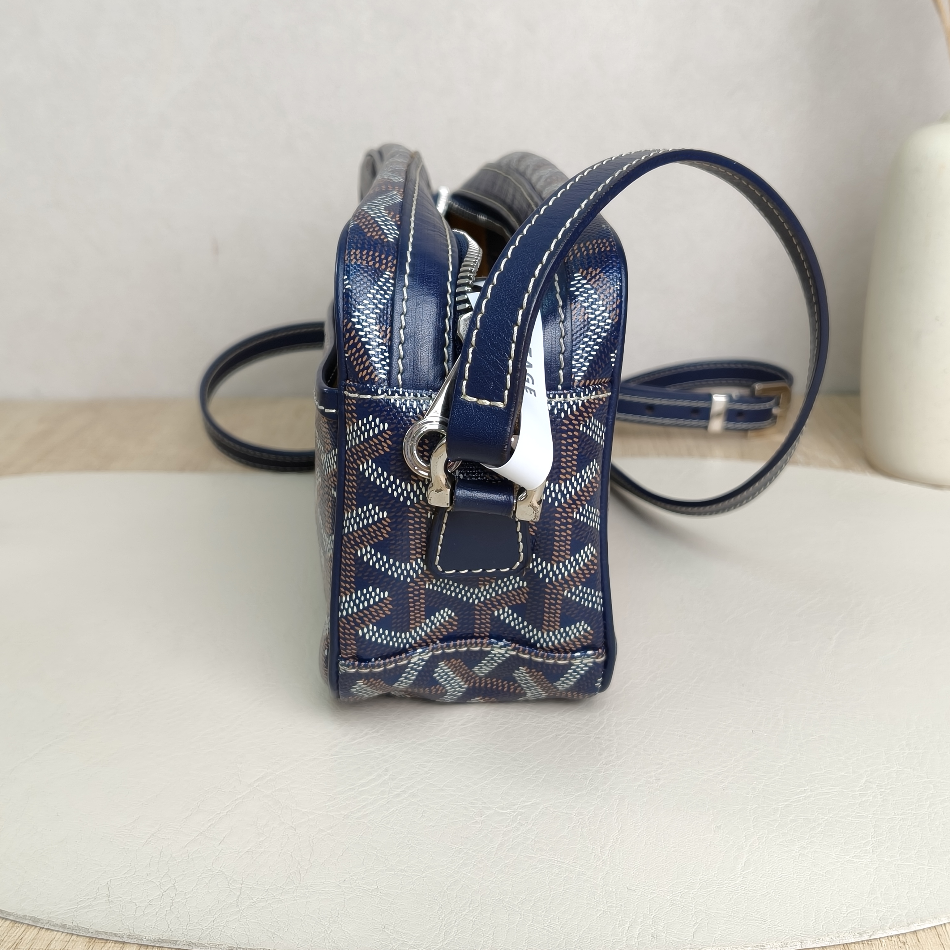 GOYARD cap-vert Camera Bag Small Bluepvc · Dust Bag · 22 × 6.5 × 13 cm — cover view 4 of 11