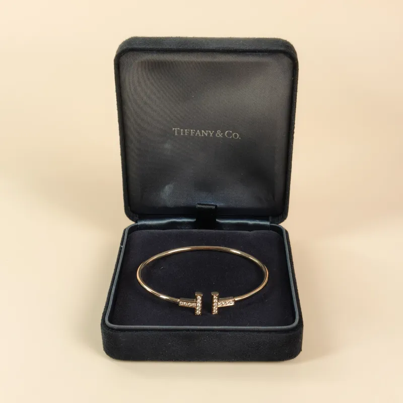 Tiffany&Co. Bangle TC ollection T Rose Gold Rose Gold 18KR ose Gold Diamond One Size 16.3cm โ cover view 6 of 8