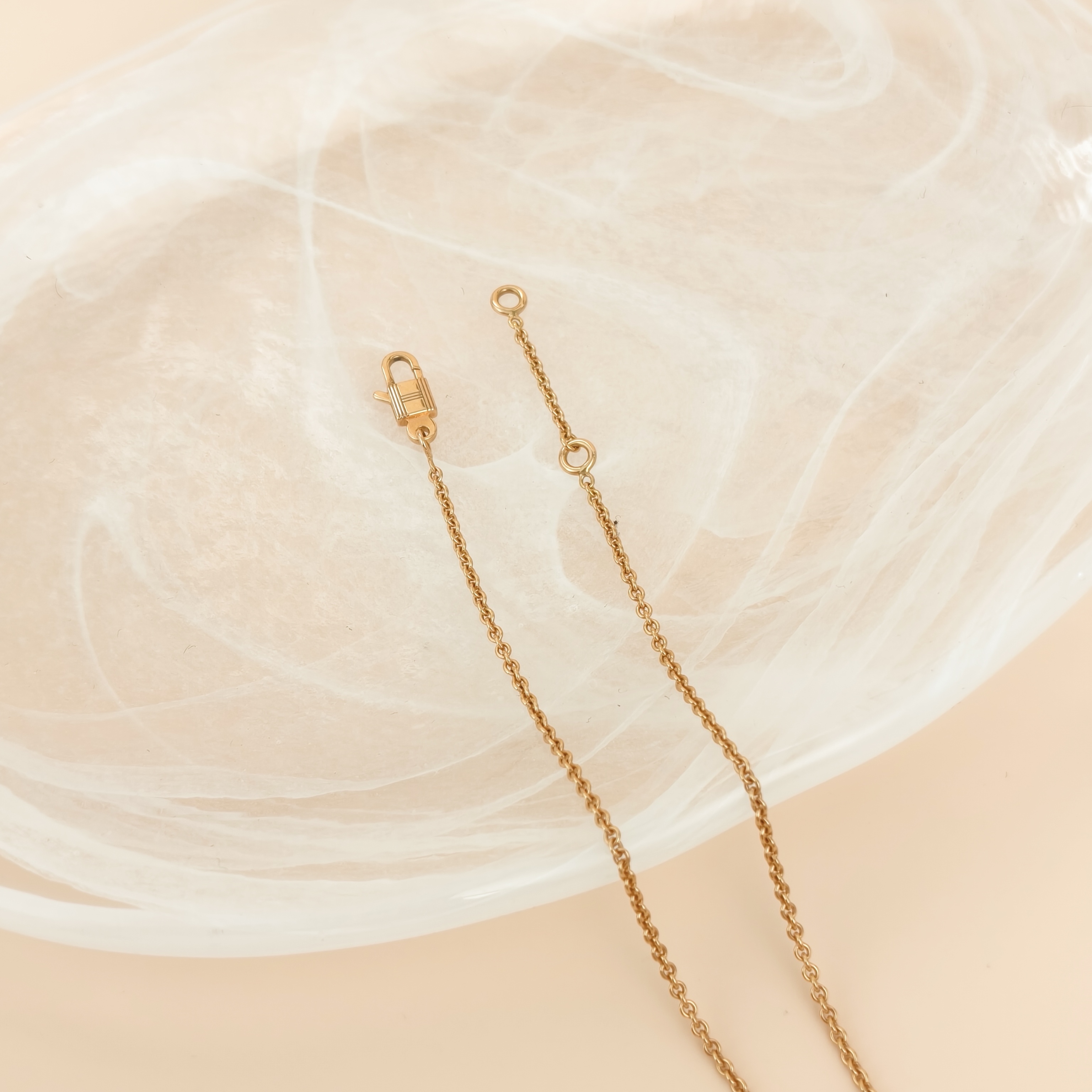 Hermès Necklace Amulettes Constance Pavé Diamond Necklace Rose Gold 18KR ose Gold One Size40cm — cover view 5 of 10