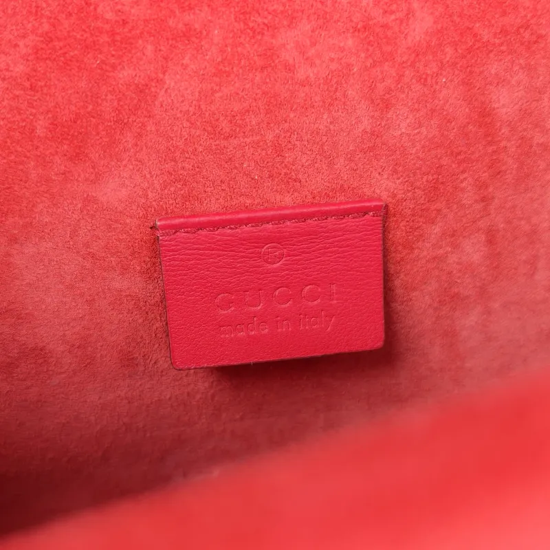 GUCCI Crossbody Bag Dionysus Red PVC Mini 20 × 5 × 15.5 cm — detail view 2 of 13