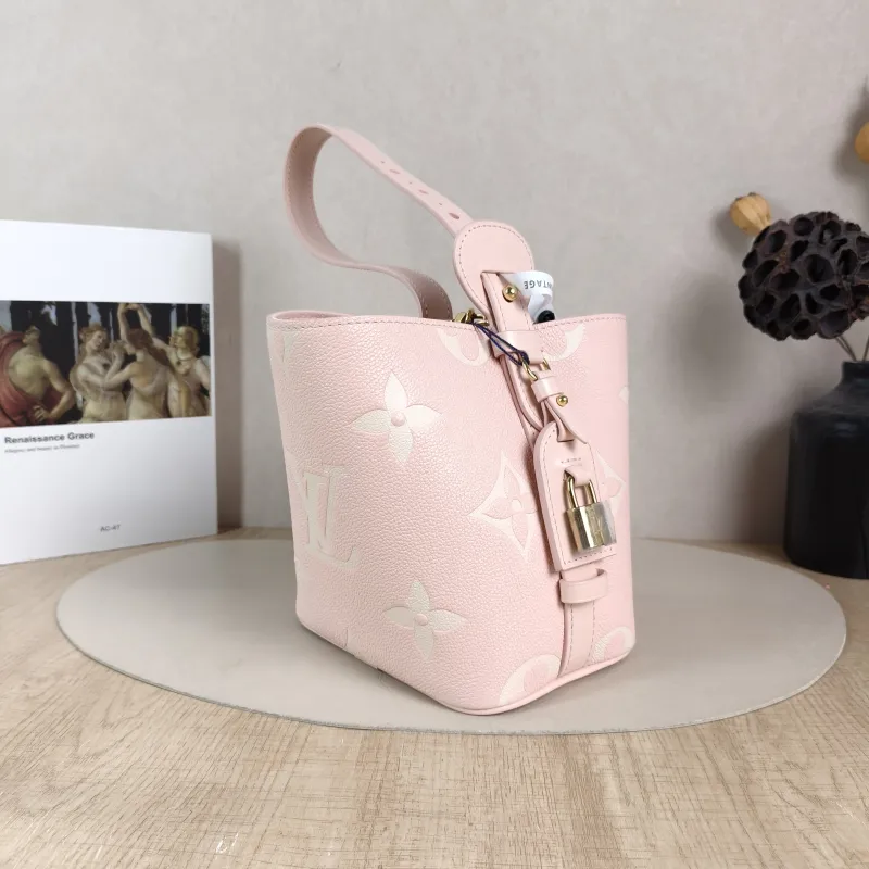 Louis Vuitton Top Handle Bag ALL IN BB · White Empreinte Embossed Calfskin BB16 × 12 × 18 cm — cover view 5 of 6
