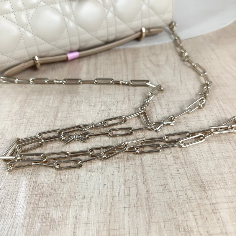 DIOR Shoulder Bag My Chain Bag Taupe Lambskin 21 × 3.5 × 11.5 cm — detail view 13 of 13