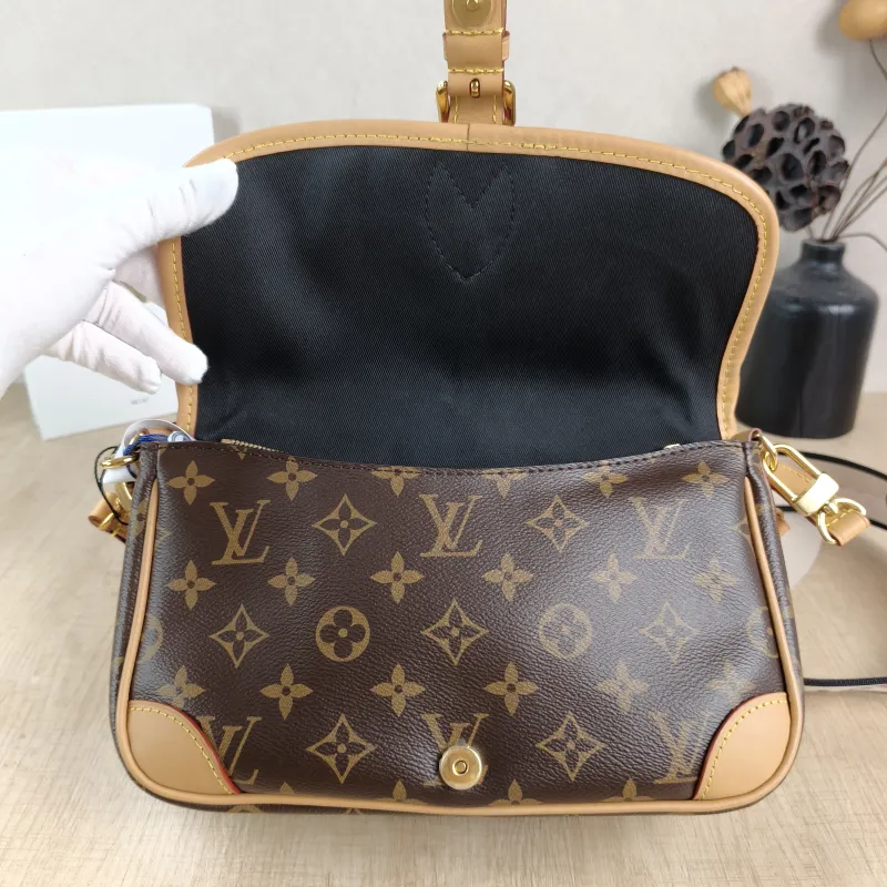 Louis Vuitton Crossbody Bag Diane Baguette Bag Shoulder Strap PVC Small 24 × 9 × 15 cm — detail view 11 of 13