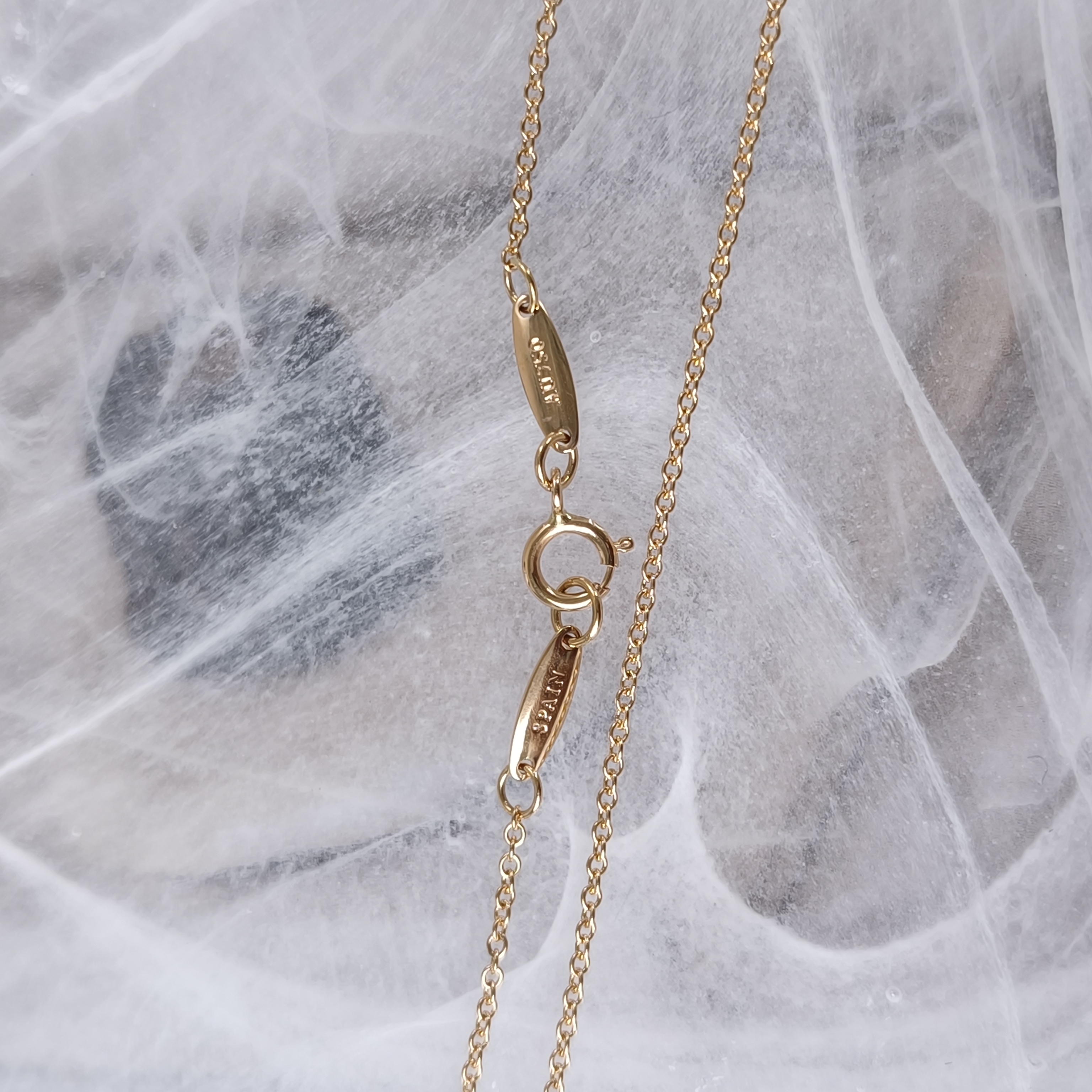 Tiffany&Co. Necklace Elsa Peretti Collection Open Heart Necklace Gold18k One Size40cm One Size — cover view 6 of 9