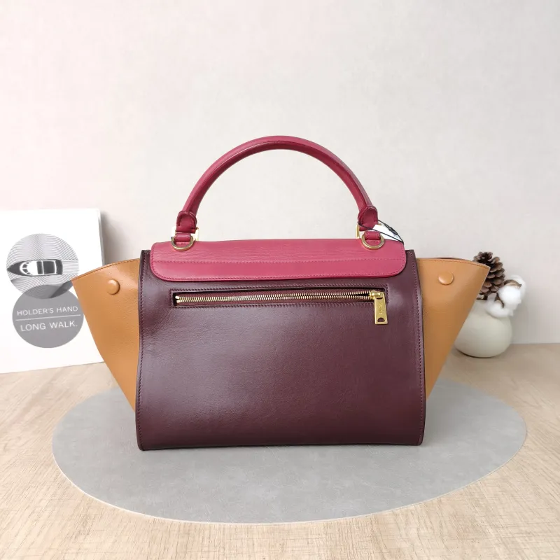 CELINE Crossbody Bag Trapeze Colorblock Calfskin Small27 × 13 × 22 cm — cover view 5 of 5