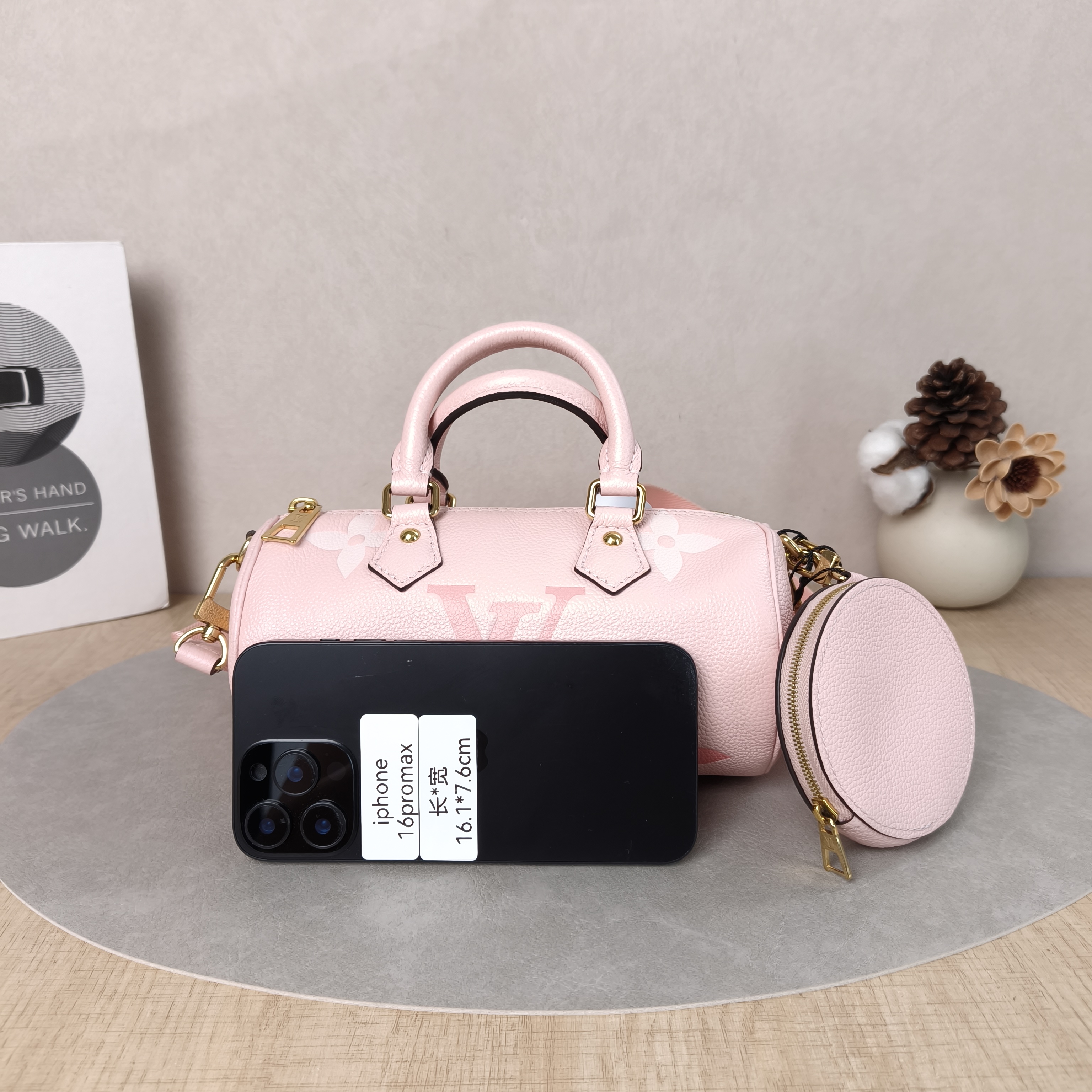 Louis Vuitton Crossbody Bag Papillon Pink Empreinte Embossed Calfskin BB20 × 10 × 10 cm — cover view 5 of 5