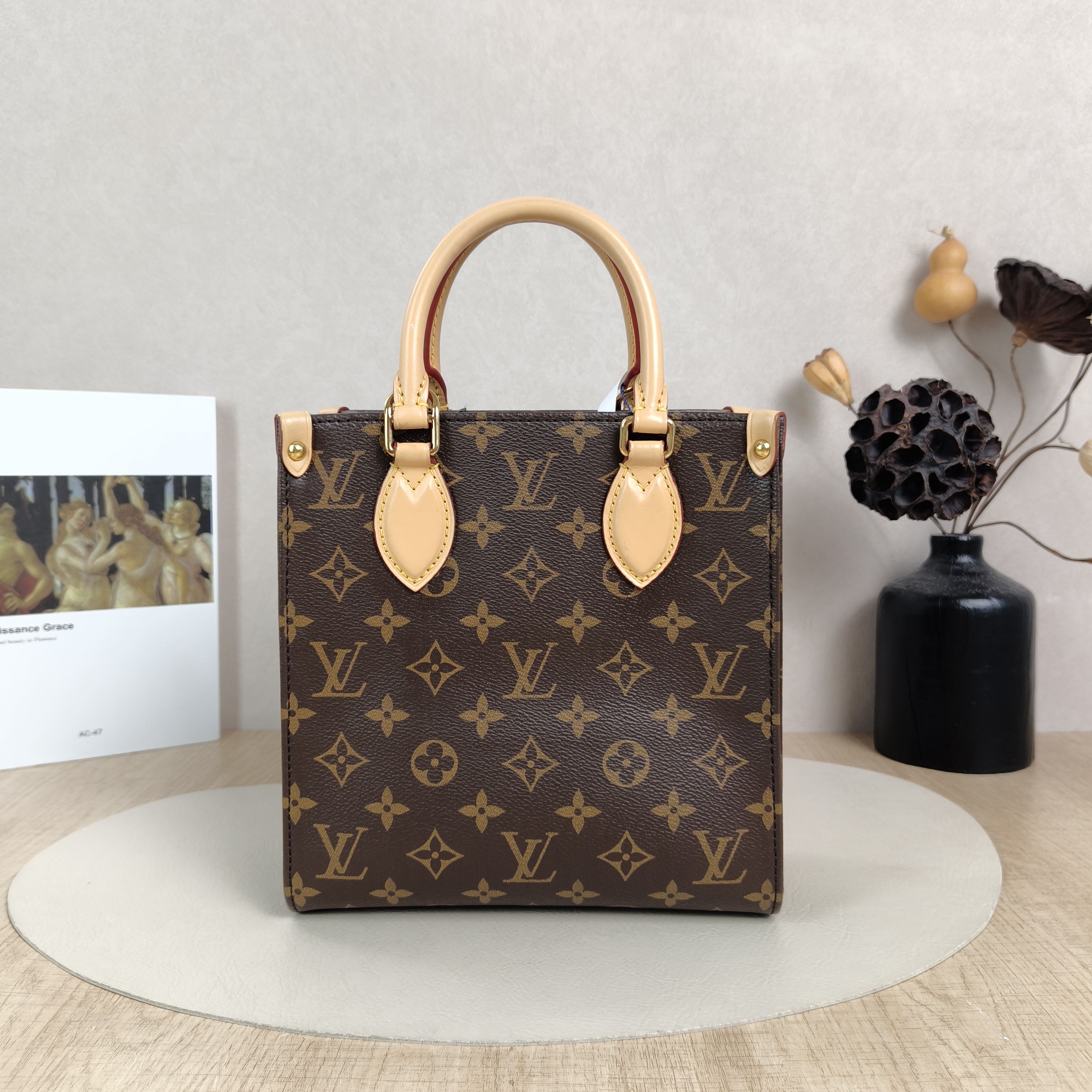 Louis Vuitton Crossbody Bag SAC PLAT BB BB Monogram PVCBB21.5 × 9 × 22 cm
