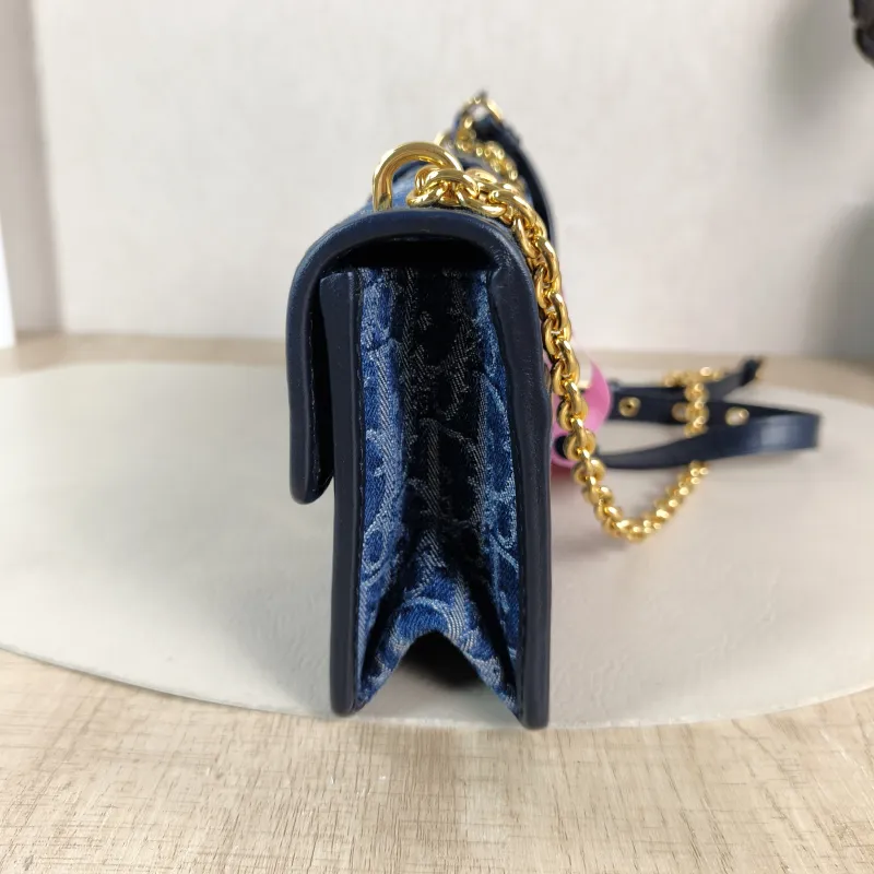 DIOR Crossbody Bag 30 Montaigne East-West 30 Blue Small 21 × 6 × 12 cm — detail view 6 of 11