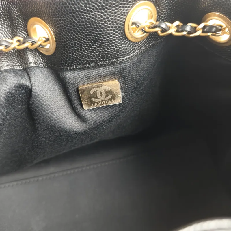 Chanel Shoulder Bag 25Bag Black Grained Calfskin Mini 20 × 12.5 × 22 cm — detail view 9 of 12