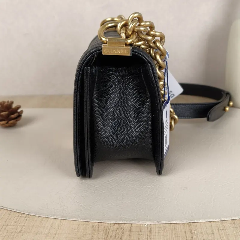 Chanel Crossbody Bag Le BoyBlack Grained Calfskin Small20.5 × 8.5 × 12 cm — cover view 7 of 9