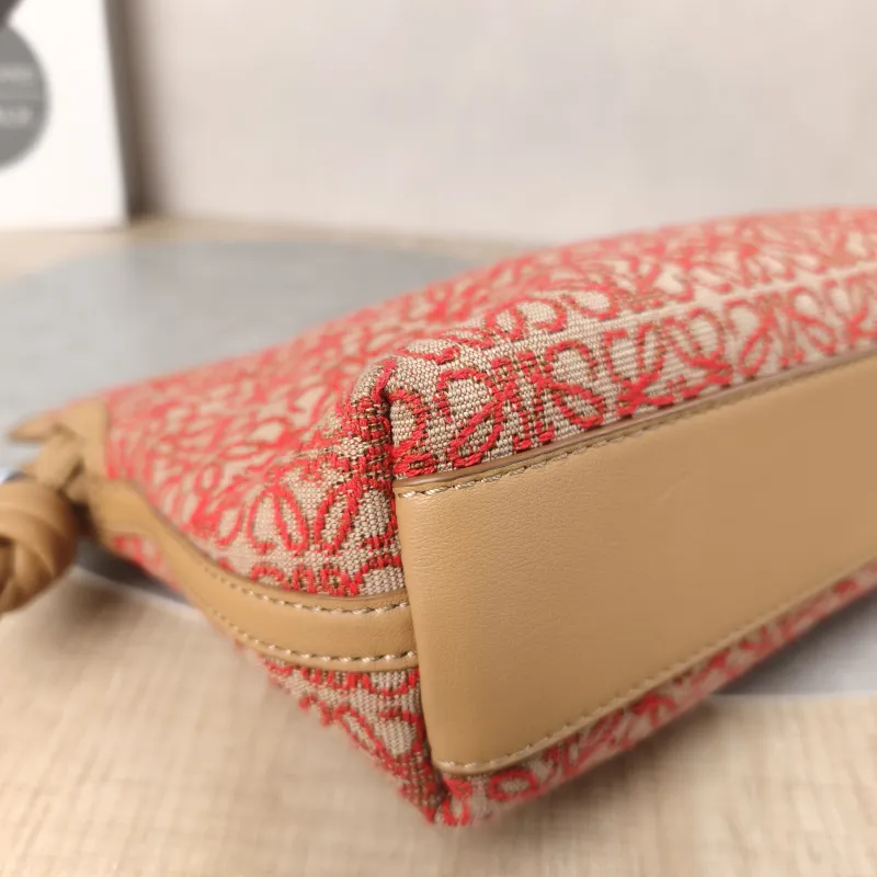 LOEWE Crossbody Bag Flamenco Red Monogram Canvas mini24 × 9 × 18 cm — detail view 7 of 16