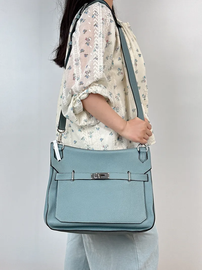 Hermès Shoulder Bag Jypsiere 34J7 Togo Calfskin Large34 × 15 × 26 cm — on-model view 1 of 2